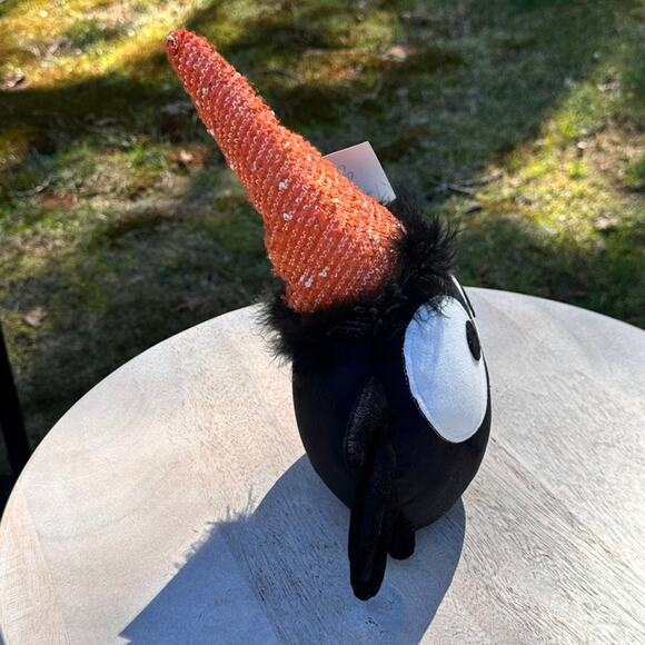 Halloween Smiling Face Spider Orange Hat Weighted Bottom Decoration Doorstop New - Picture 8 of 12